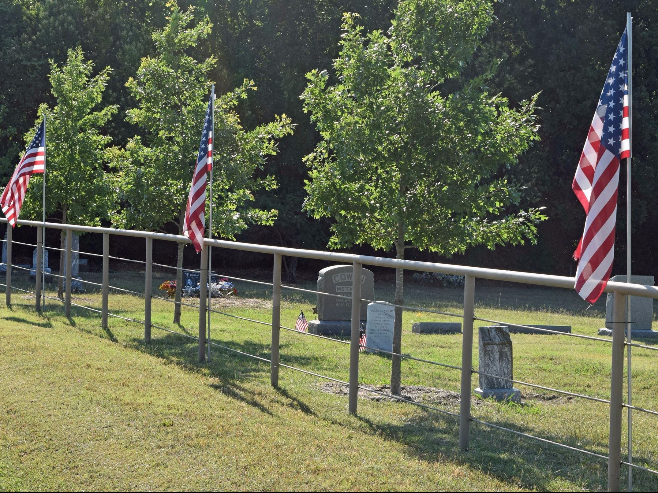 Memorial Day at cemetery