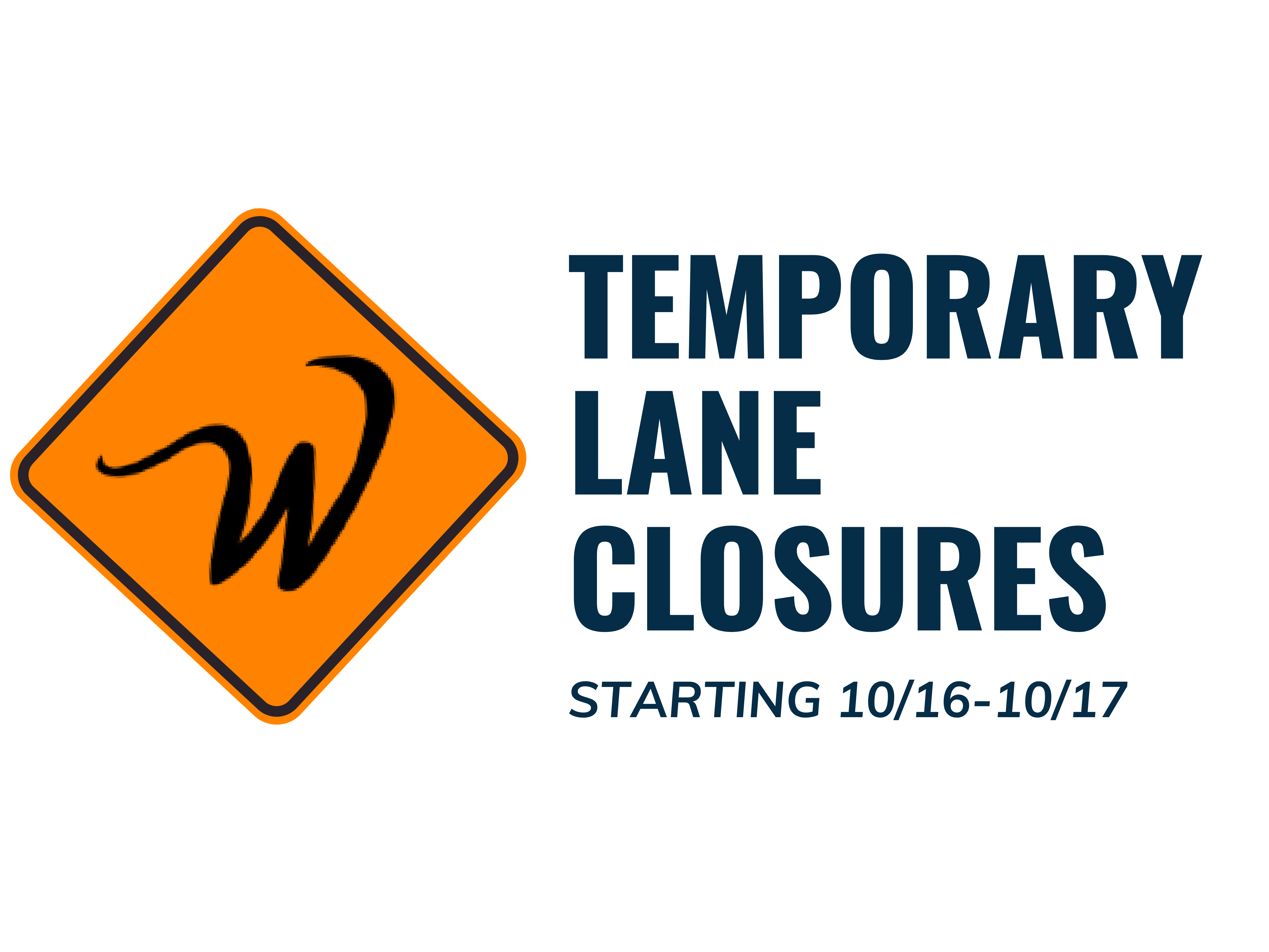 lane closure graphic